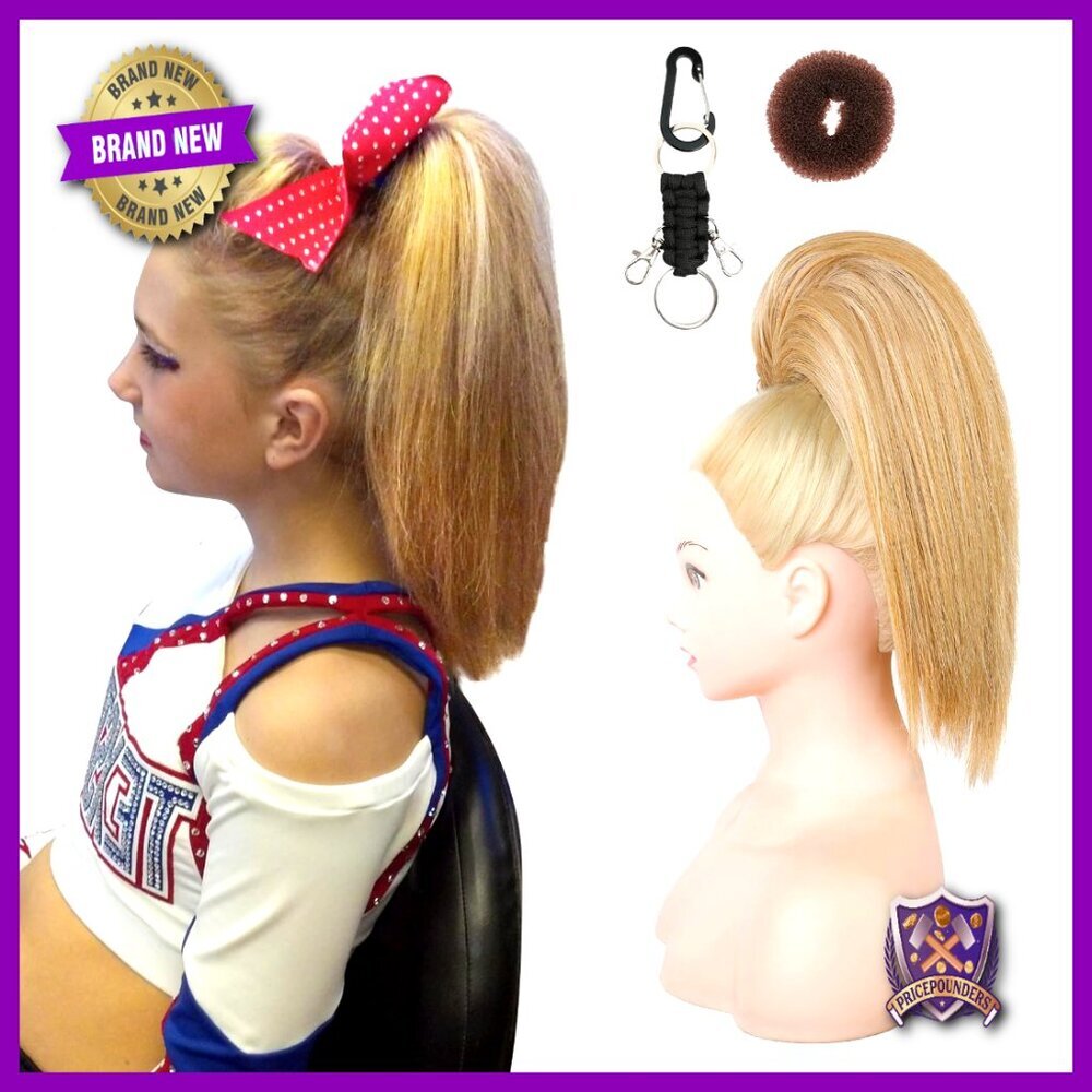 Cheer Ponytail Hair Extension Tangle-Resistant Smooth Performance Dance